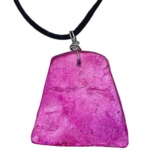 Vintage 90’s Geometric Pendant Necklace - Picture 4 of 4